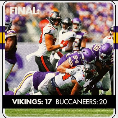 Vikings lose their season opener against the Buccaneers with three turnovers.